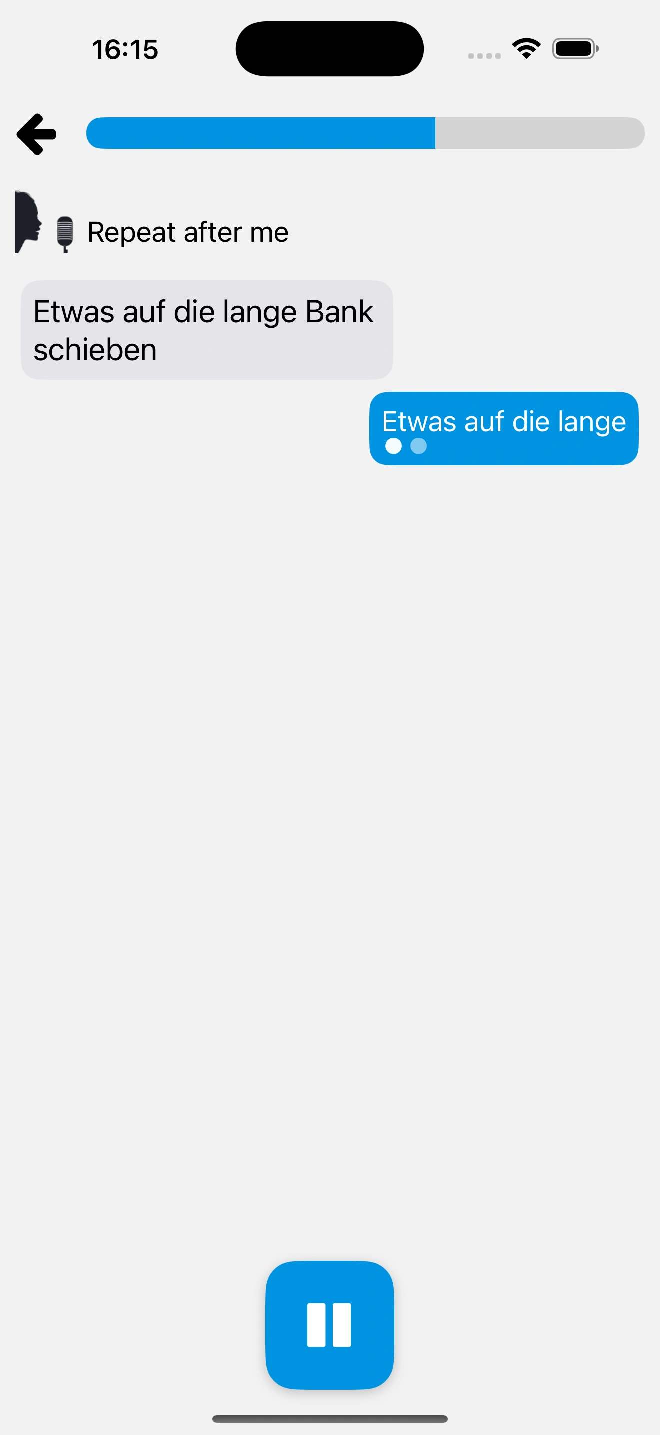 Screenshot of the app 2