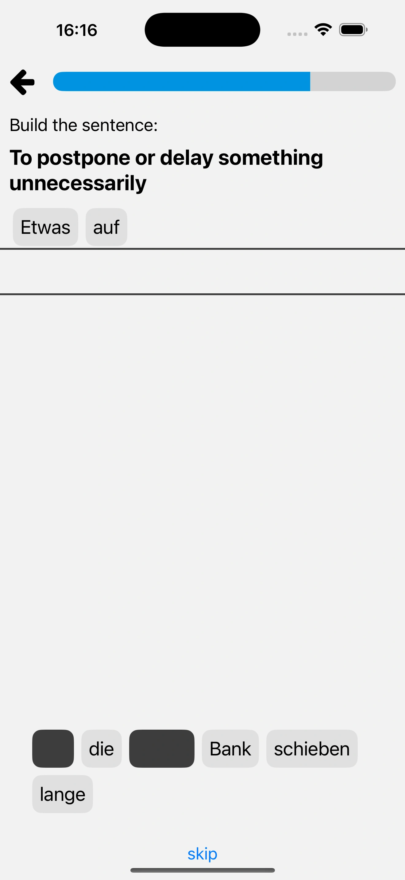 Screenshot of the app 3